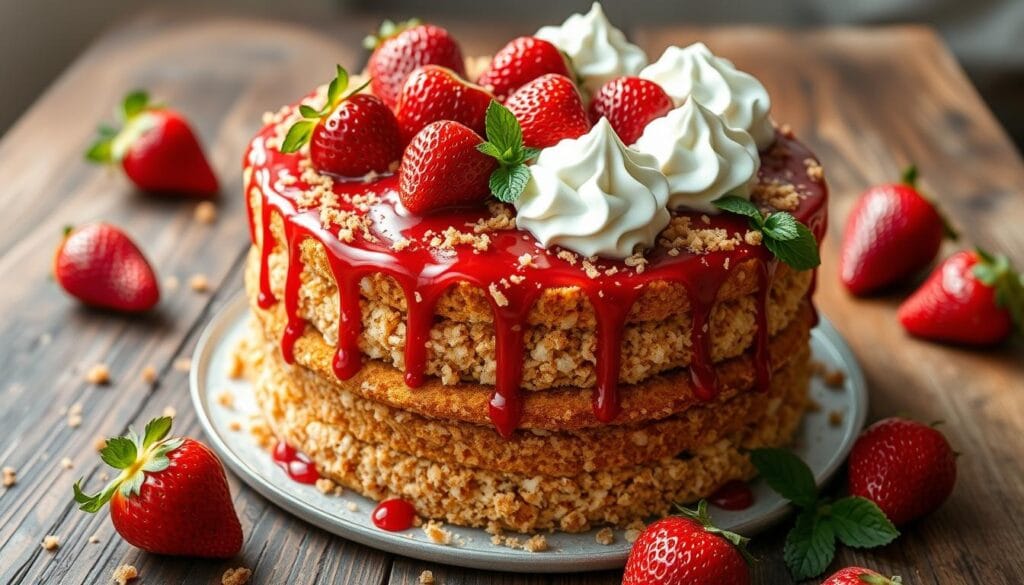 strawberry crunch cake toppings strawberry crunch cake toppings