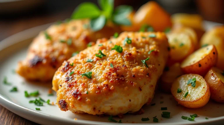 Garlic Parmesan Chicken and Potatoes